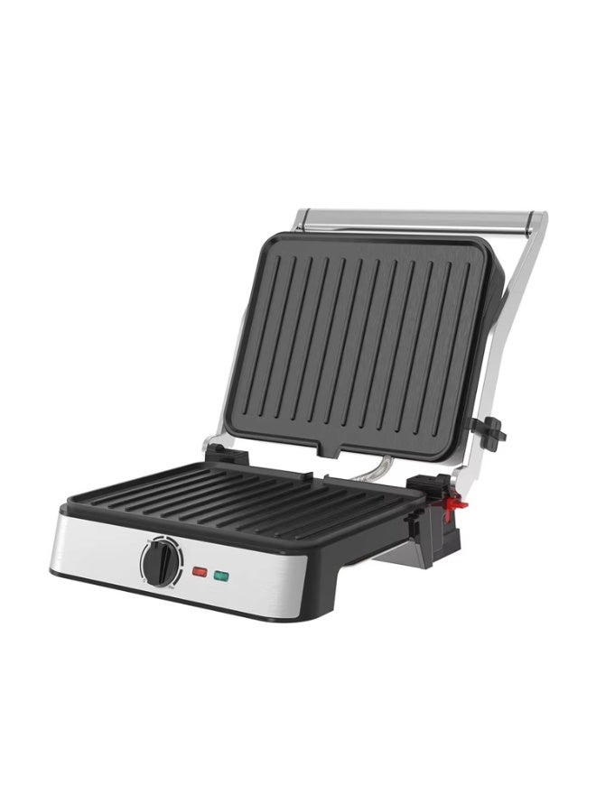 Compare Panini Sandwich Maker & Electric Grill 2200W, 4Slice NonStick Press with Adjustable Temperature, Timer, Removable Drip Tray & 180° Open Grill for Sandwiches, Paninis & Steaks ST9399 at KSA Price