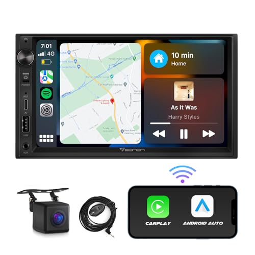 Compare Eonon 7 Double Din Car Stereo Wireless CarPlay & Wireless Android Auto Car Audio Receivers with AHD Backup Camera, Built in DSP, Bluetooth, MirrorLink, SWC, FMAM, Fast Charge  X3 at KSA Price