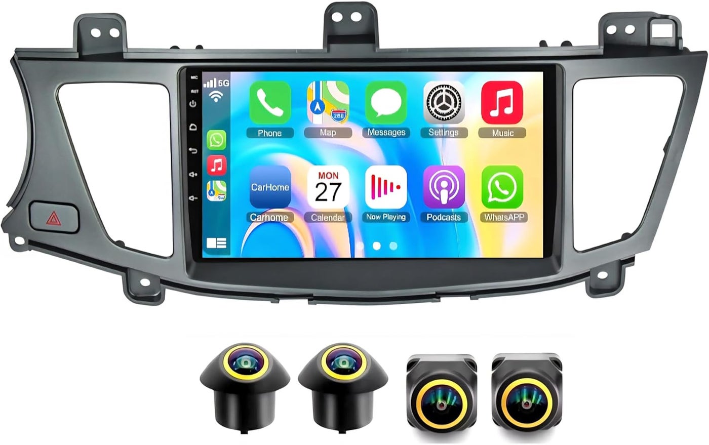 Compare Fit Kia Cadenza Car Stereo Cadenza K7 Android Screen 20092013 With Apple Carplay Android Auto Wireless WiFi DSP FM&AM BT AHD Camera Included Fast Interface 4+32GB 360D Cameras at KSA Price