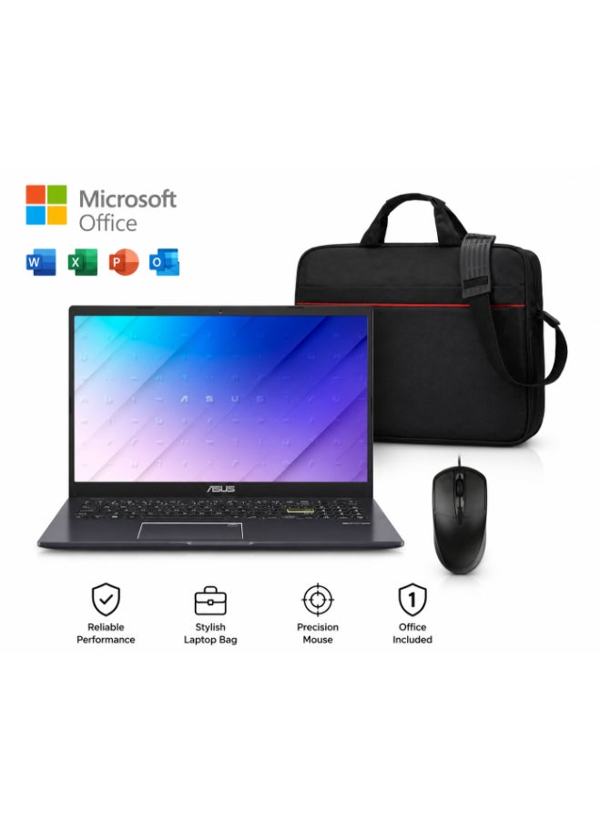 Compare Vivobook Go 15 E510KA Slim Laptop 15.6 HD Display | Intel Celeron N4500 | 4GB RAM | 128GB eMMC | Intel UHD Graphics | Windows 11 | MS Office 365 Personal | EnglishArabic Keyboard | Star Black at KSA Price
