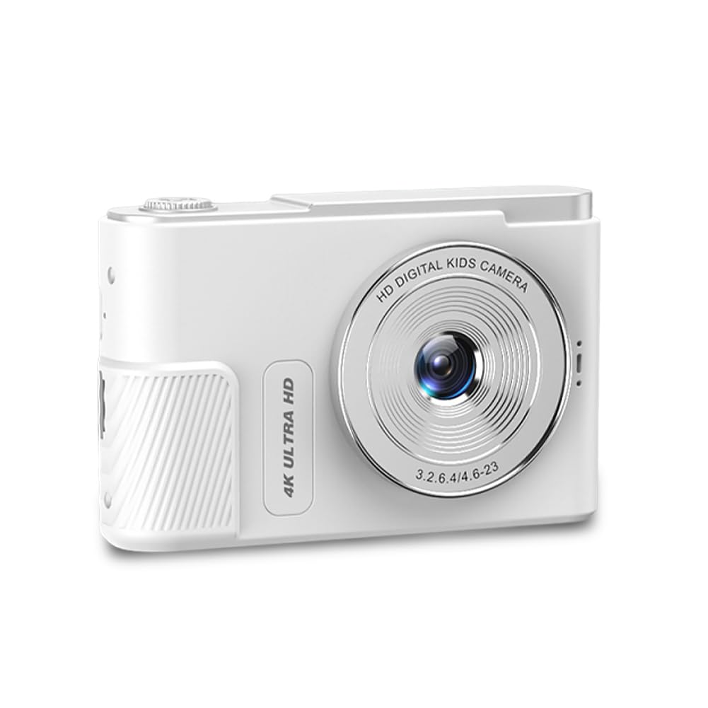 Compare Digital Camera, 48MP 4K 1080P Camera with 2.4in HD Screen, 18X Zoom Anti Shake, Wrist Strap, Compact Portable Small Point and Shoot Camera for Kid Student Children Teen Girl Boy at KSA Price