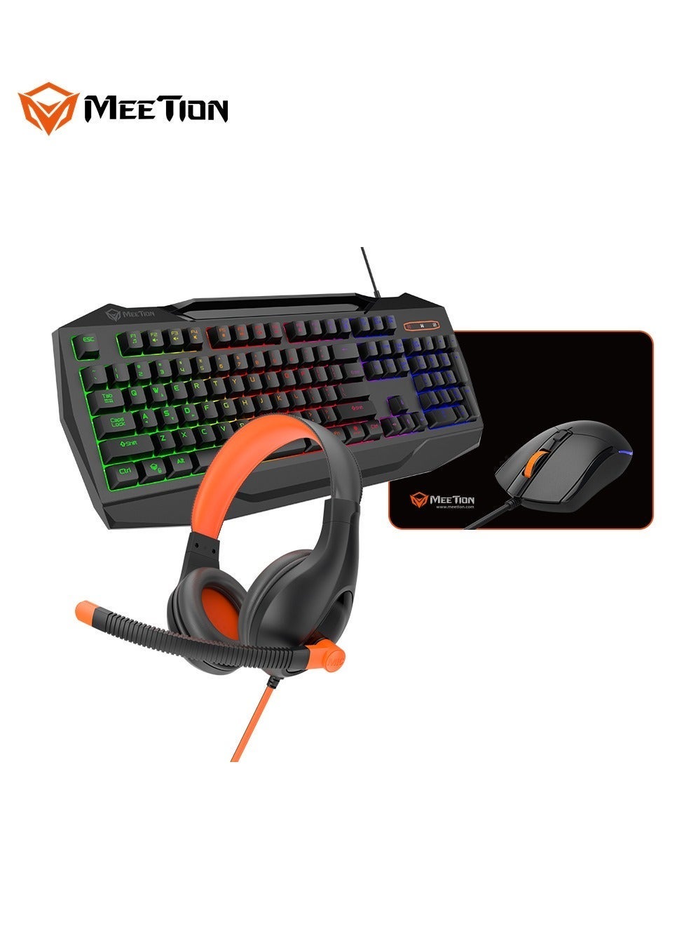 Meetion 4 IN 1 Combo PC Gaming Kits C490,…