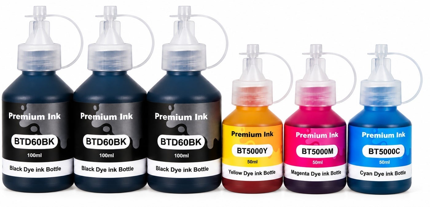NexNova Ink BTD60 BT5000 for Brother 6-Pack…
