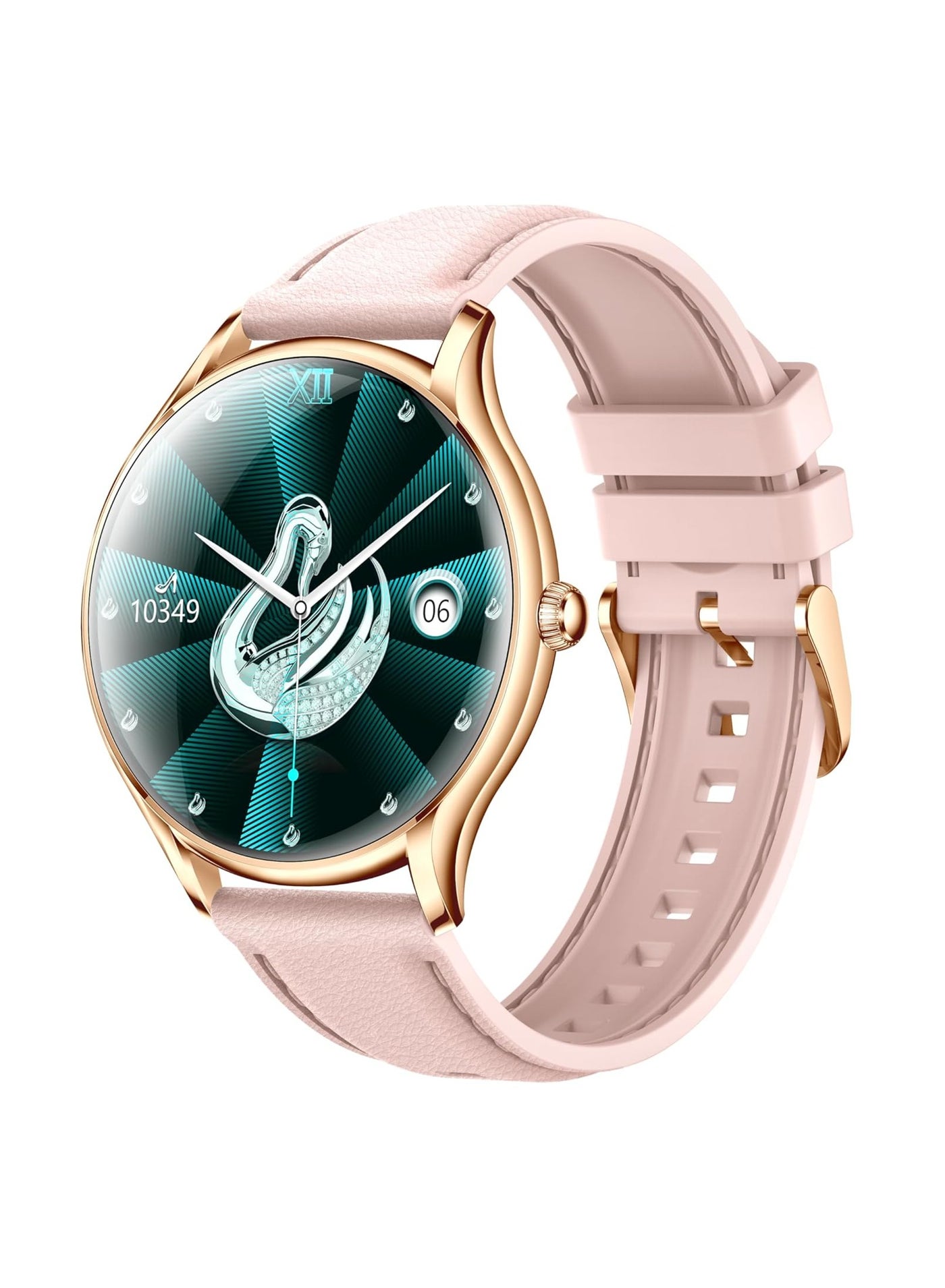 Compare Smart Watch, Fitness Tracker, 100+ Sports Modes, Heart Rate and Sleep Monitoring, MultiFunction Sports Bluetooth Call Smart Watch Compatible with iOS and Android Elegant Rose Gold at KSA Price