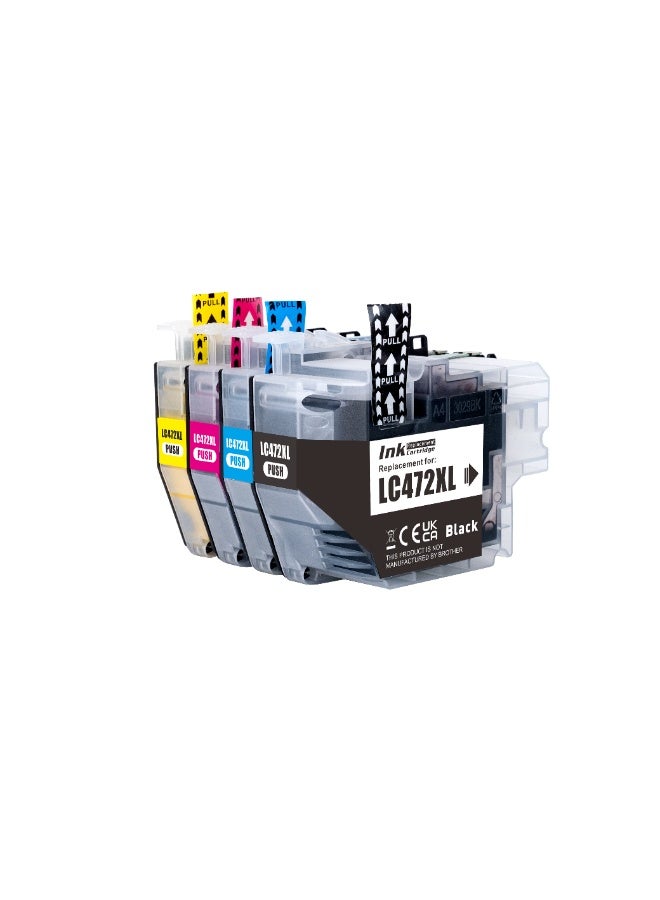 Compare LC472XL 4packs Compatible InkJet Ink Cartridge for Brother MFCJ3940DW Printer MFCJ5340DW MFCJ5740DW MFCJ6940DW at KSA Price