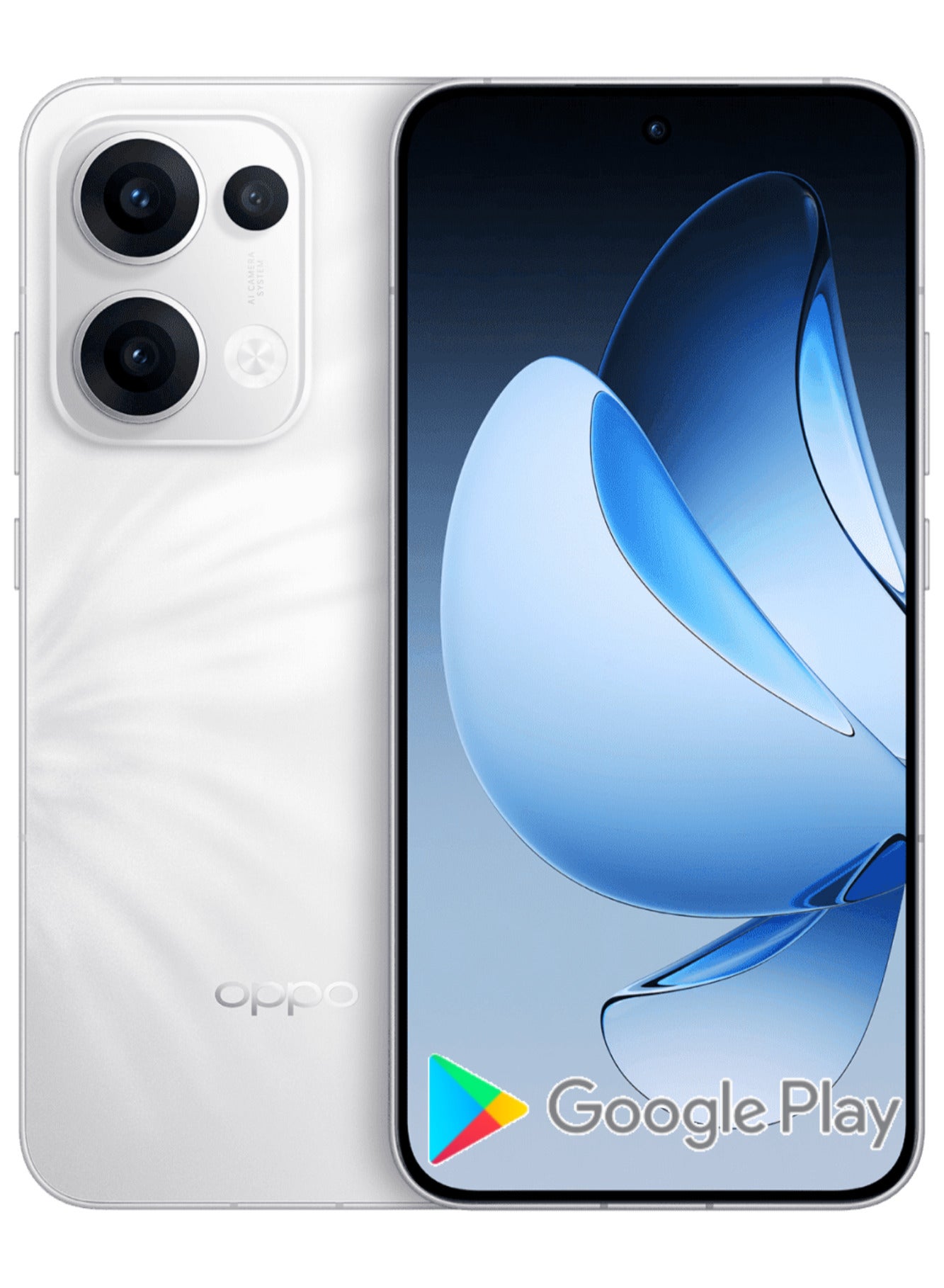 Compare Reno 13 Mobile 16GB+512GB White features a 6.7inch FHD+ AMOLED display with a 120Hz refresh rate, a 240Hz touch sampling rate, a 2,160Hz PWM dimming rate, Mediatek Dimensity 8350 chipset with Google play Chinese version at KSA Price