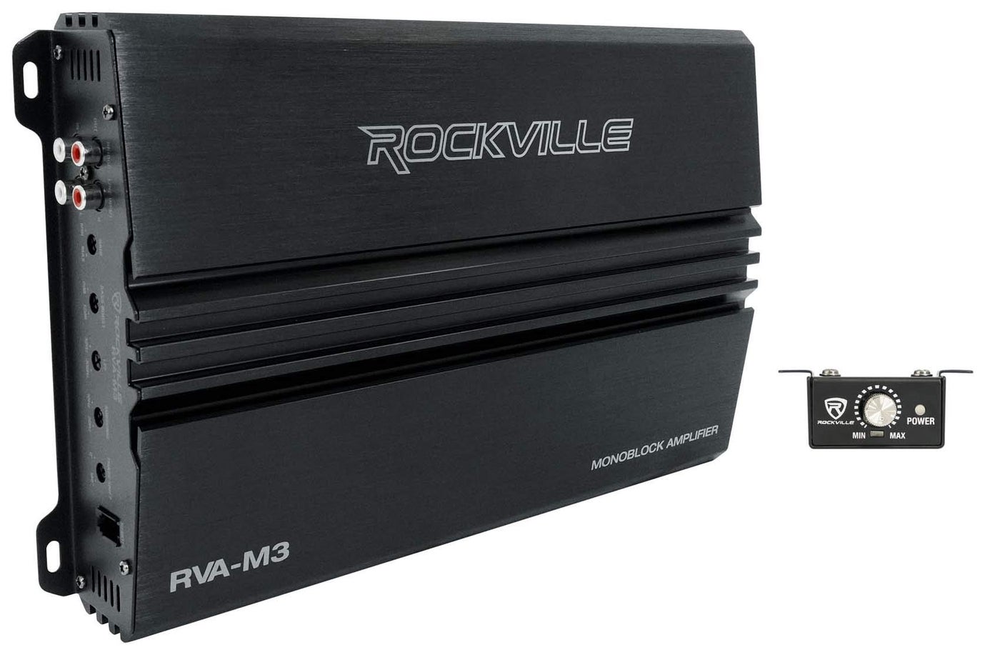Compare Rockville RVAM3 V2 Mono Car Amplifier, 4000W, 1000W DynoCertified RMS @ 1 Ohm, ClassD, MOSFET, Bass Remote, Perfect for Subwoofers and Car Audio at KSA Price