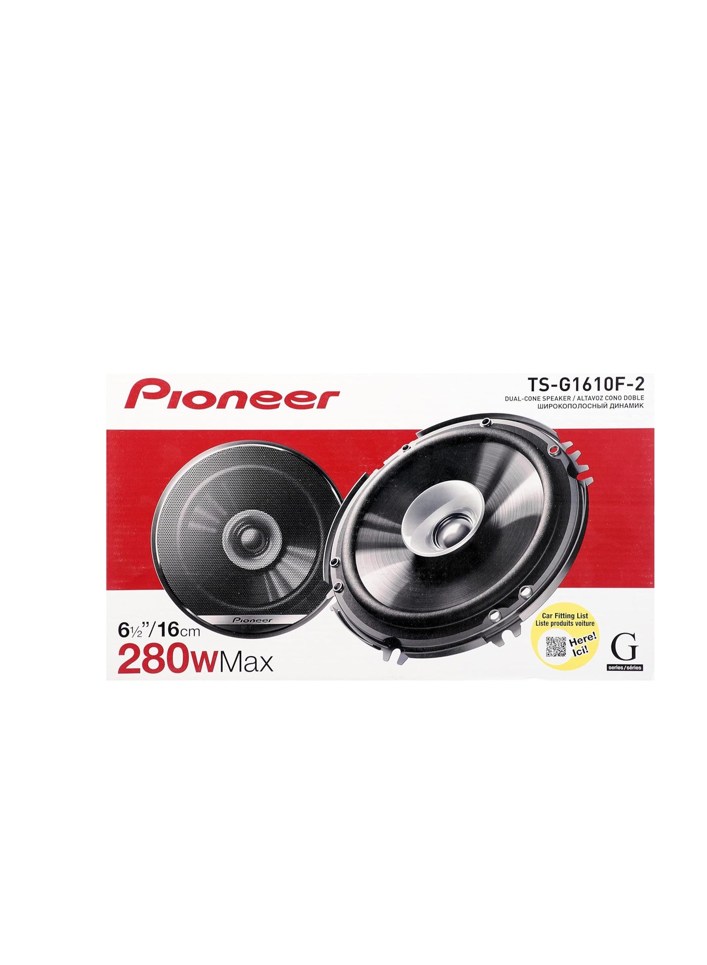 Pioneer TS-G1610F-2 280W Dual Cone Car Speaker