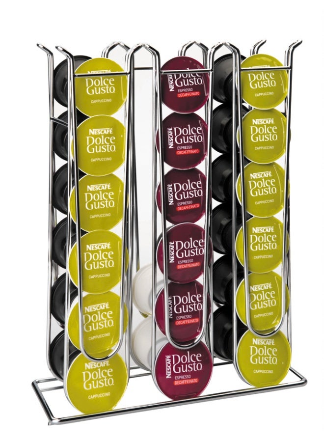 Compare Helens Dolce Gusto Capsule Dispenser 36 Coffee Pods, Modern Coffee Organizer, Compact Countertop Storage, Easy Access Coffee Pod Holder, Practical Coffee Station Solution for Home or Office at KSA Price