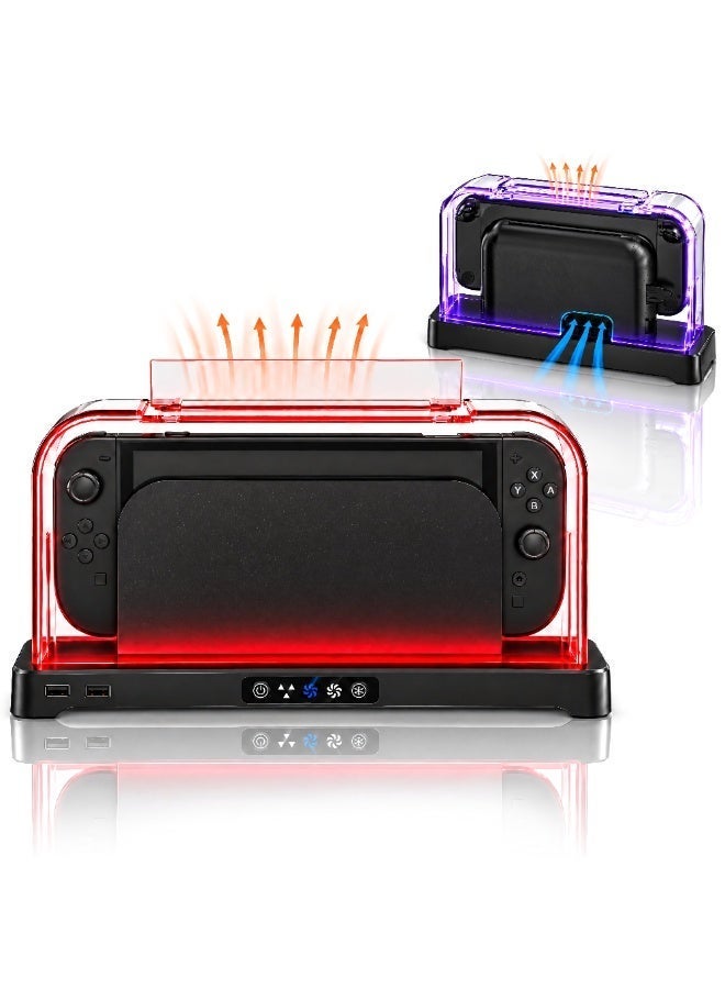 DOBE Cooling Stand with Dust Cover for Nintendo…