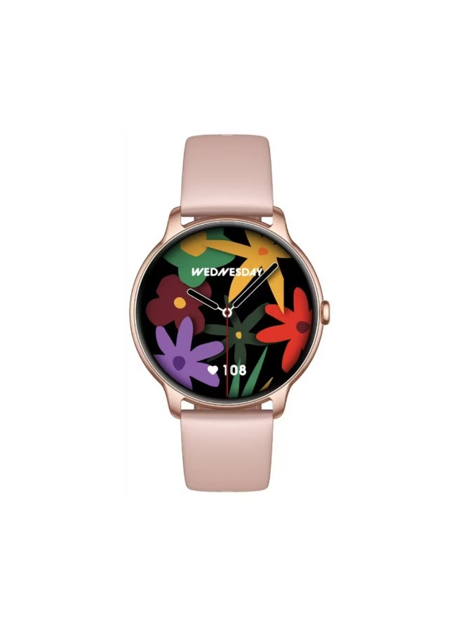 Compare Rivo Smart Watch with AlwaysOn Display, 35 Days Working Time, 1.32 AMOLED Display, Bluetooth Version 5.4, 1000nits Brightness, Alarm Function, Camera Control, Health Monitoring  Pink at KSA Price