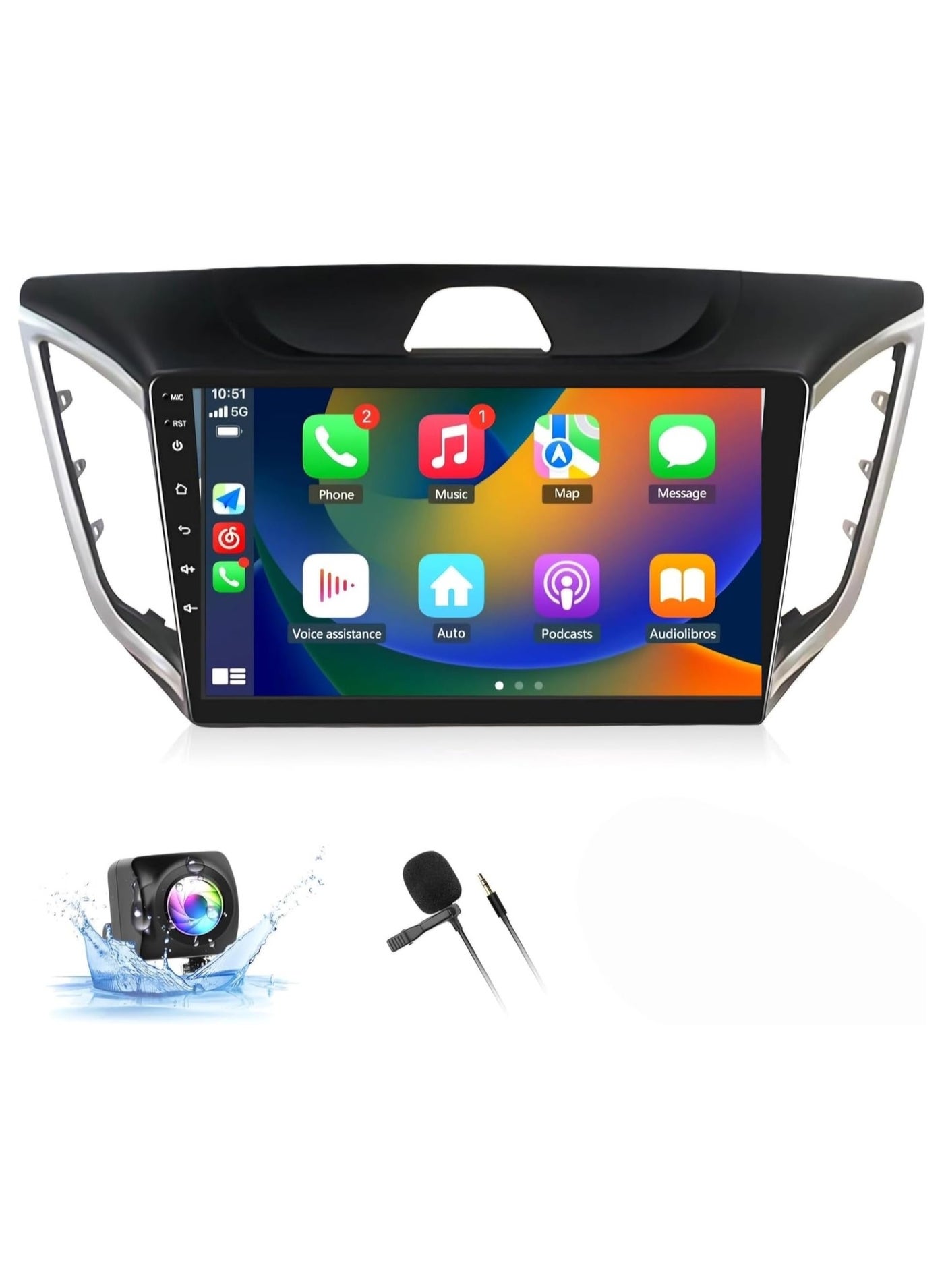 Compare Android Car Stereo Screen For Hyundai Creta IX25 20152019 With CarPlay Android Auto Wireless WiFi 4GB RAM 32GB ROM DSP Radio AM BT HD Camera Included Quick Boot at KSA Price