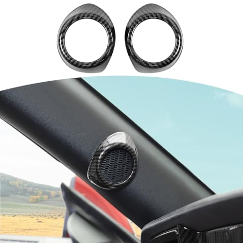 Compare JOSHELA for Mustang A Pillar Speaker Trim Cover Fit for Ford Mustang 20152023 Black Carbon Fiber Interior Accessories 2pcs at KSA Price