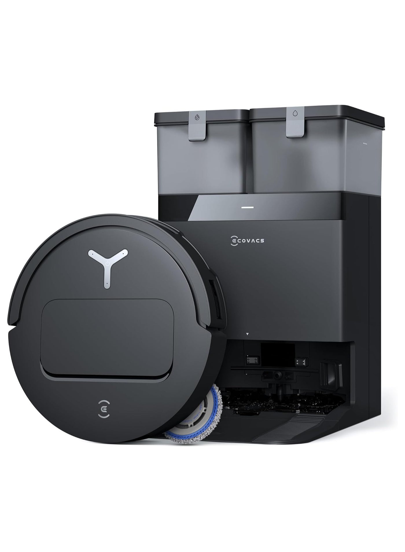 Compare 2025 New Launch Deebot T50 Pro Omni Robot Vacuum and Mop, 8.1cm UltraThin, 15000Pa Suction, ZeroTangle, TruEdge, Obstacle Avoidance, Auto Mop WashDryRefill, SelfEmptying,Pet Hair Friendly 4.0 L 55.0 W T50 Pro Black at KSA Price