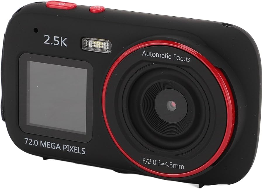 Digital Camera For Teens 72MP 2 5K Dual Screen…