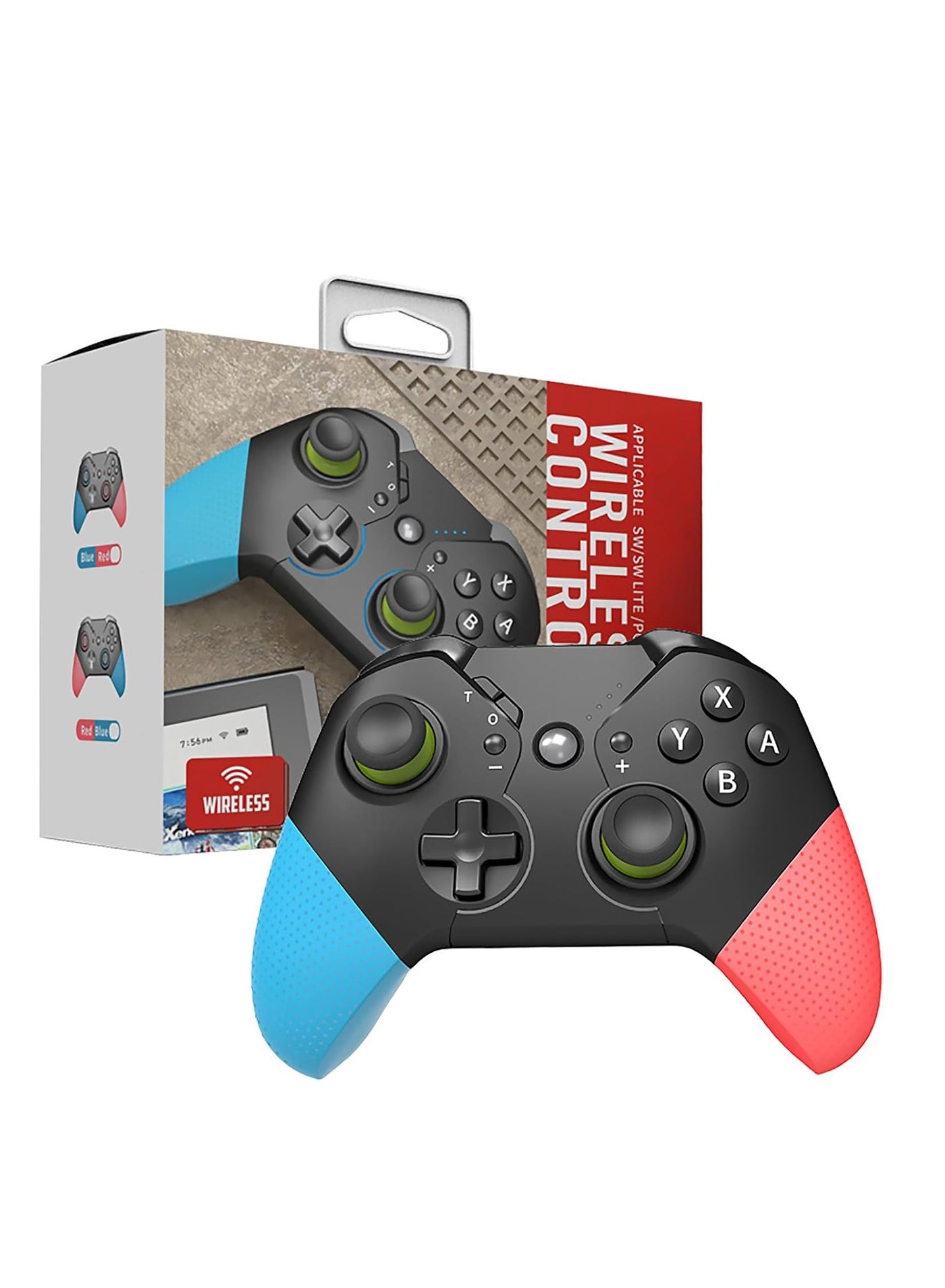 Compare Wireless Game Controller for SwitchLiteOLED  Pro Joystick with Gyro Axis, Turbo Dual Shock, and WakeUp Function for Enhanced Gaming Experience. at KSA Price