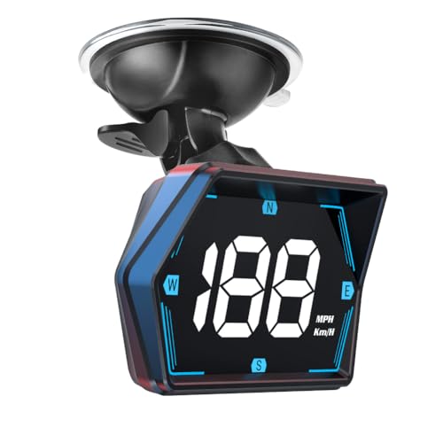 Compare Universal Car HUD GPS Speedometer G20 Car Headsup Display Plug and Play with USB ConnectionDisplays MPH Comes with Compass Over Speed Alert HD Display Speedometer for All Vehicles at KSA Price