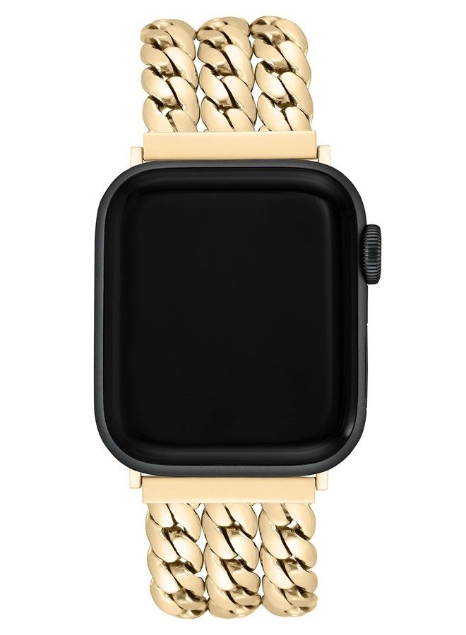 Compare Fashion Chain Bracelet for Apple Watch, Secure, Adjustable, Apple Watch Band Replacement, Fits Most Wrists at KSA Price