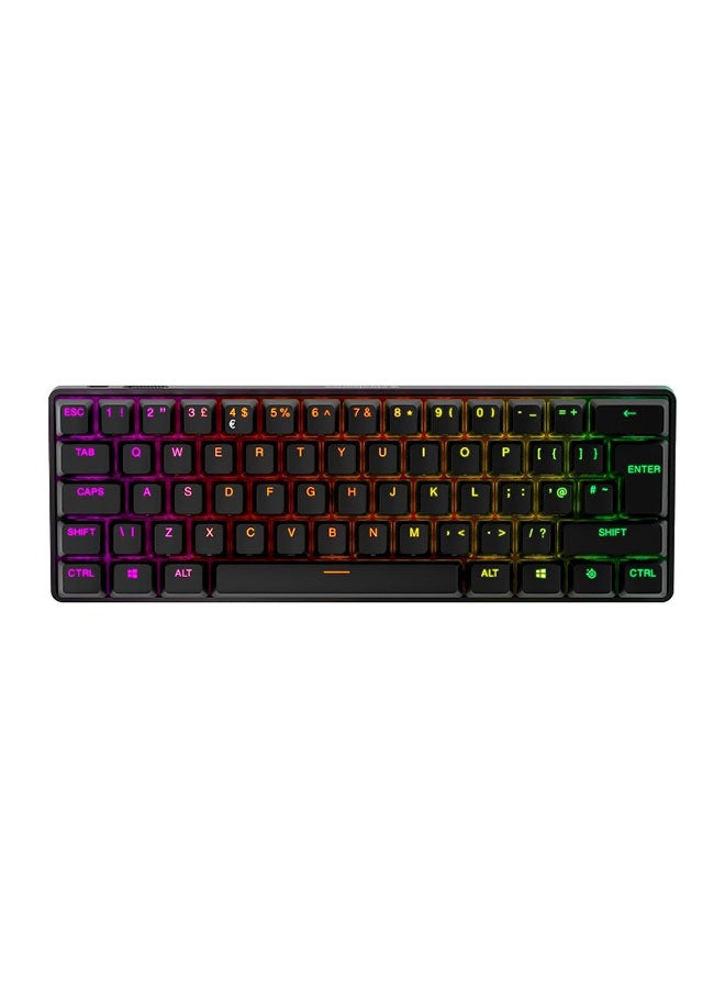 Compare SteelSeries Apex Pro Mini Wireless Mechanical Gaming Keyboard – World’s Fastest Keyboard – Adjustable Actuation – Compact 60% Form Factor – RGB – PBT Keycaps – Bluetooth 5.0 – 2.4GHz – USBC at KSA Price