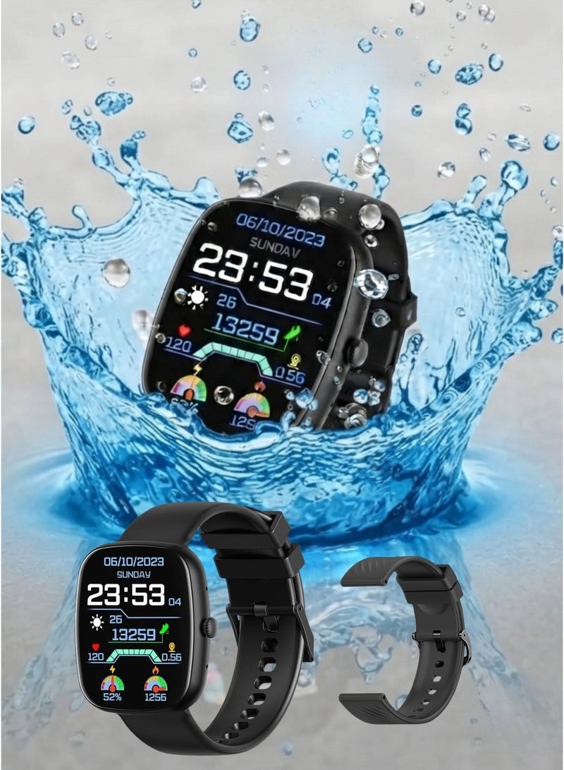 Compare TR1 Smart Watch with Bluetooth Calling, 1.83 Inch AMOLED Touch Display, 5 Days Battery, IP68 Water Resistant, Heart Rate, SpO2 & Sleep Monitoring, 123+ Sports Modes, AI Voice Assistant – Black at KSA Price
