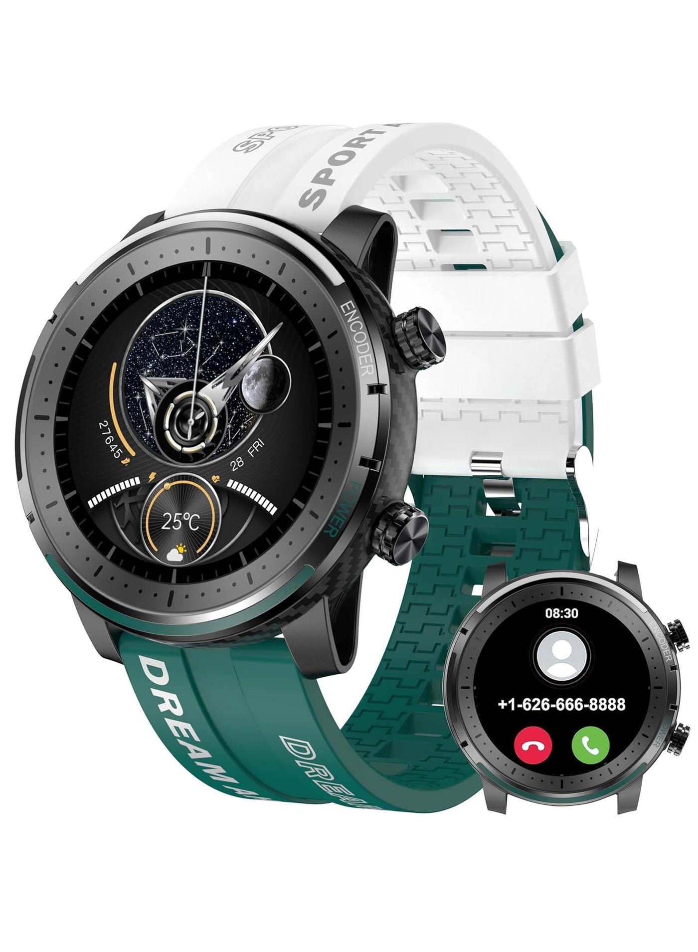 Compare Smart Watch for Women Men,Fitness Tracker with Bluetooth Smartwatch for Android IOS,Activity Tracker with Heart Rate Blood Pressure Pedometer Sports Watch at KSA Price