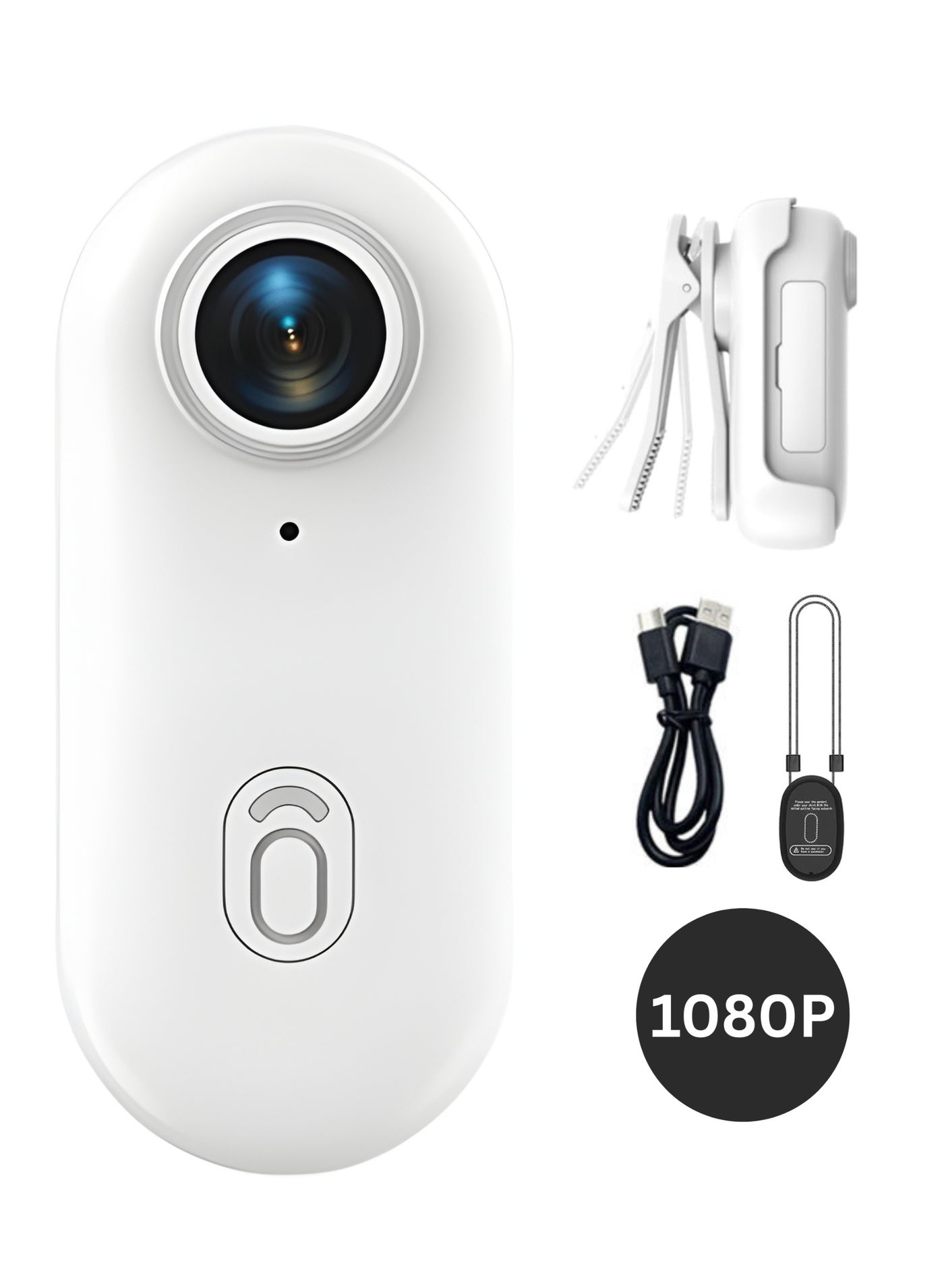 Compare 1080P Wearable Mini Sports Camera Ultra Compact Magnetic Action Camera for Cycling, Motorbiking, Hiking, Vlogging – 150Min Battery, WiFi, H.264, 360° Clip, One Tap Recording, HandsFree POV Videos at KSA Price