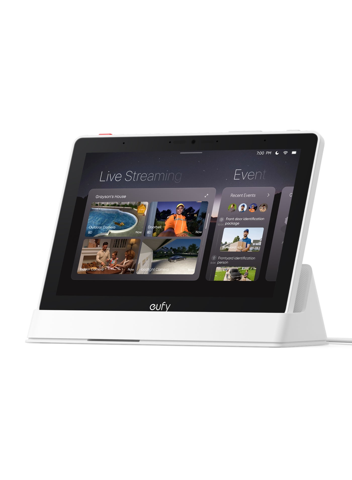 Compare eufy Security Smart Display E10, Smart Home Hub, 8 Control Panel, Compatible Devices, 4 Views on 1 Screen, Instant Door Alerts, Daily Event Reports, No Monthly Fee at KSA Price