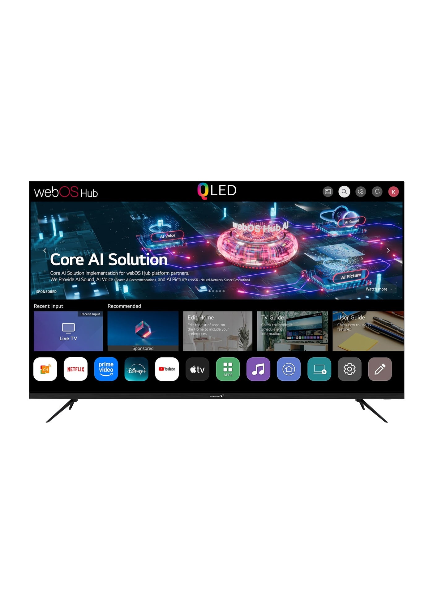 Videocon 75 Inch QLED 4K UHD Smart TV…