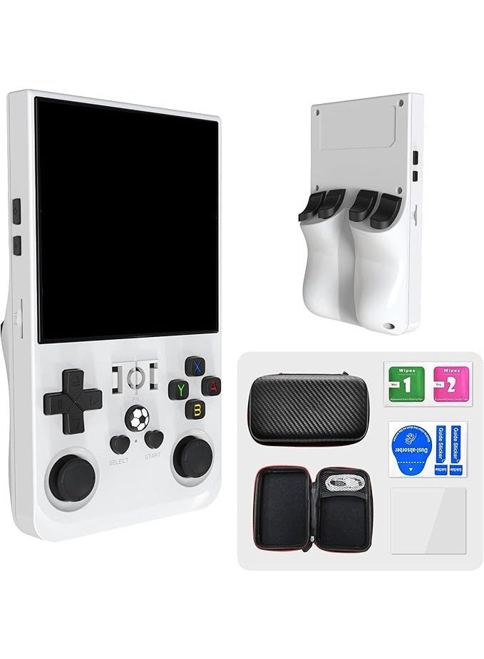Compare R36MAX Handheld Game Console – 4.0 Inch IPS HD Display, Linux Operating System, 128GB TF Card, 4000mAh Rechargeable Battery, Portable Multimedia Gaming Device for Home & Travel at KSA Price