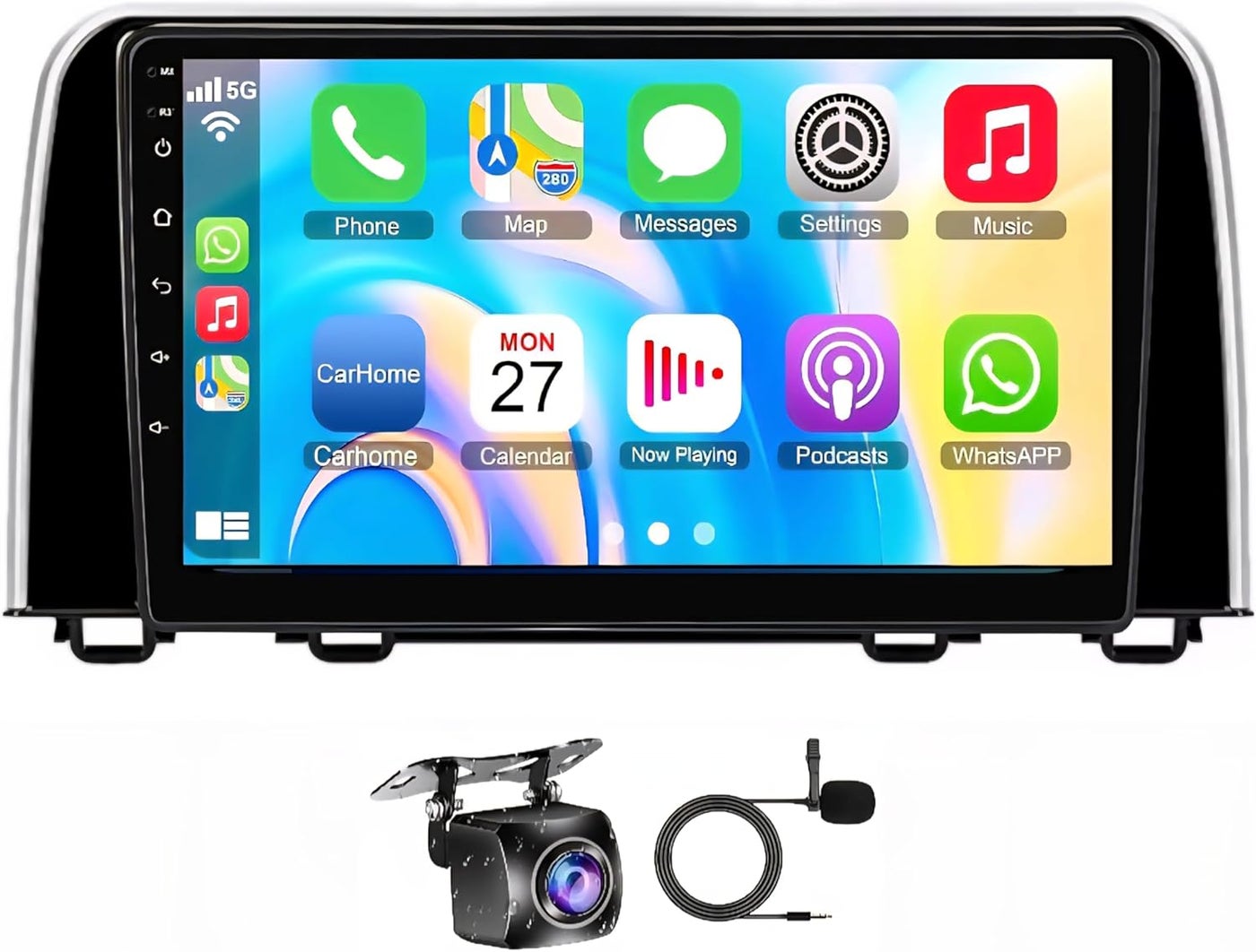 Compare Fit Honda CRV CRV Car Stereo Android Screen 20172022 with Wireless Apple CarPlay, Android Auto, GPS Navigation, Bluetooth, WiFi, AHD Backup Camera Included 8+128GB CarPlay 8CORE at KSA Price