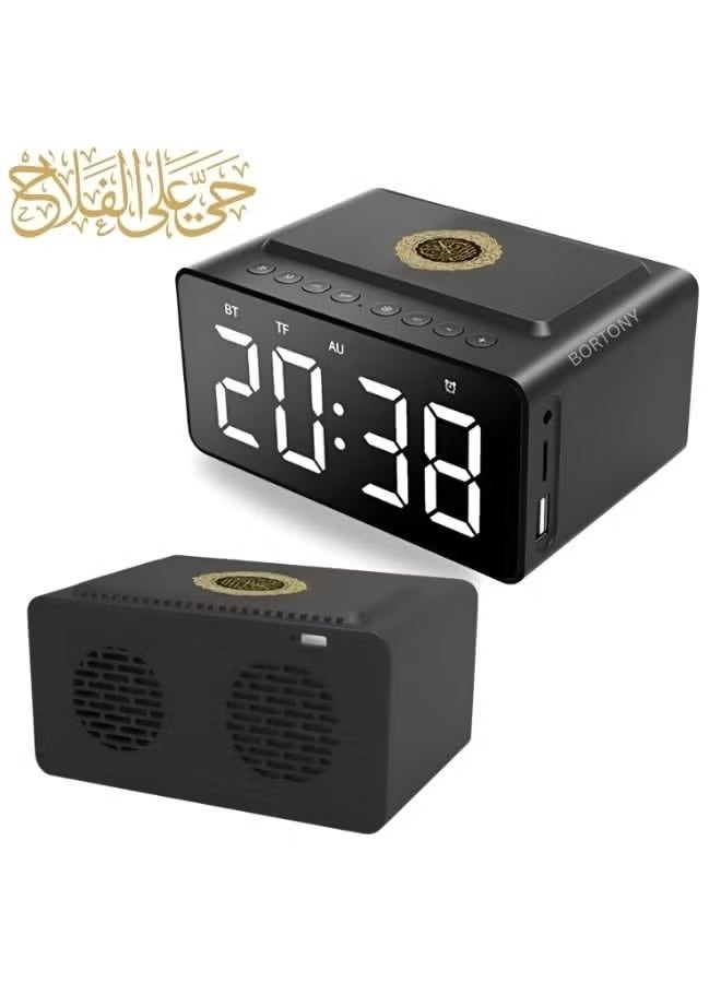 Compare Digital Azan Clock Quran Speaker, AZAN MP3 Player Remote and APP Control Portable Bluetooth Quran Speaker Muslim Prayer Azan Speaker, Eid hajj Gift for Parents at KSA Price