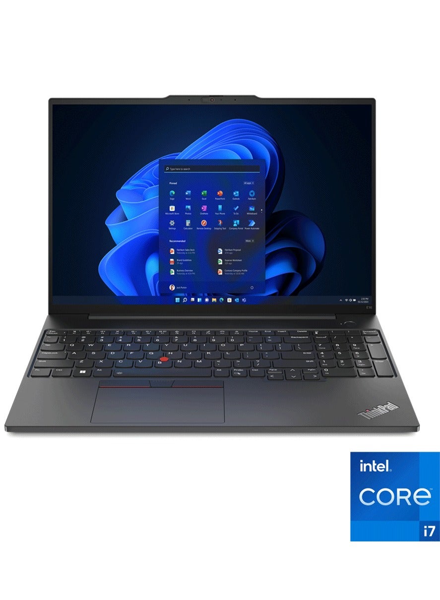 Compare Lenovo Laptop 16Inch WUXGA IPS ThinkPad E16  Core i71355U  8GB512GB SSD  DOS EnglishArabic black at KSA Price