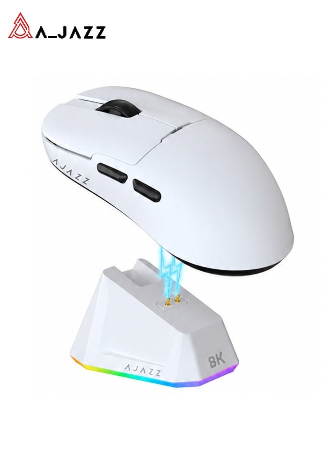 AJ159 PRO 8K DPI White Wireless Gaming Mouse…