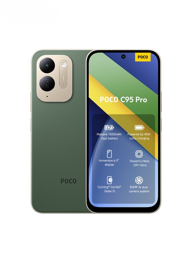 POCO C95 Pro 4G Dual SIM Green 6GB…