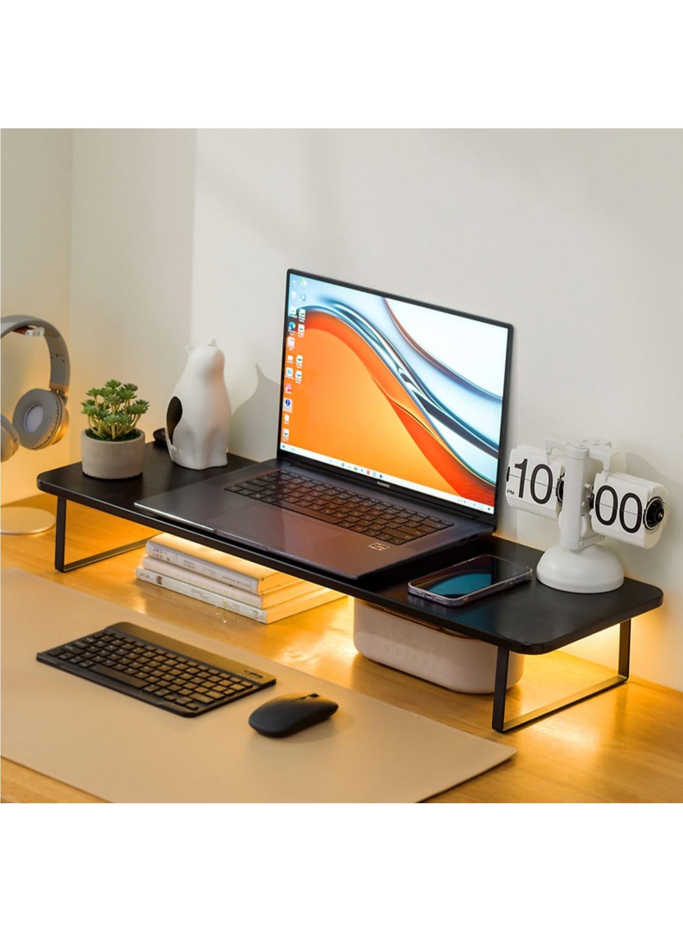 Monitor Riser Stand, Desk Organizer Ergonomic Elevated…