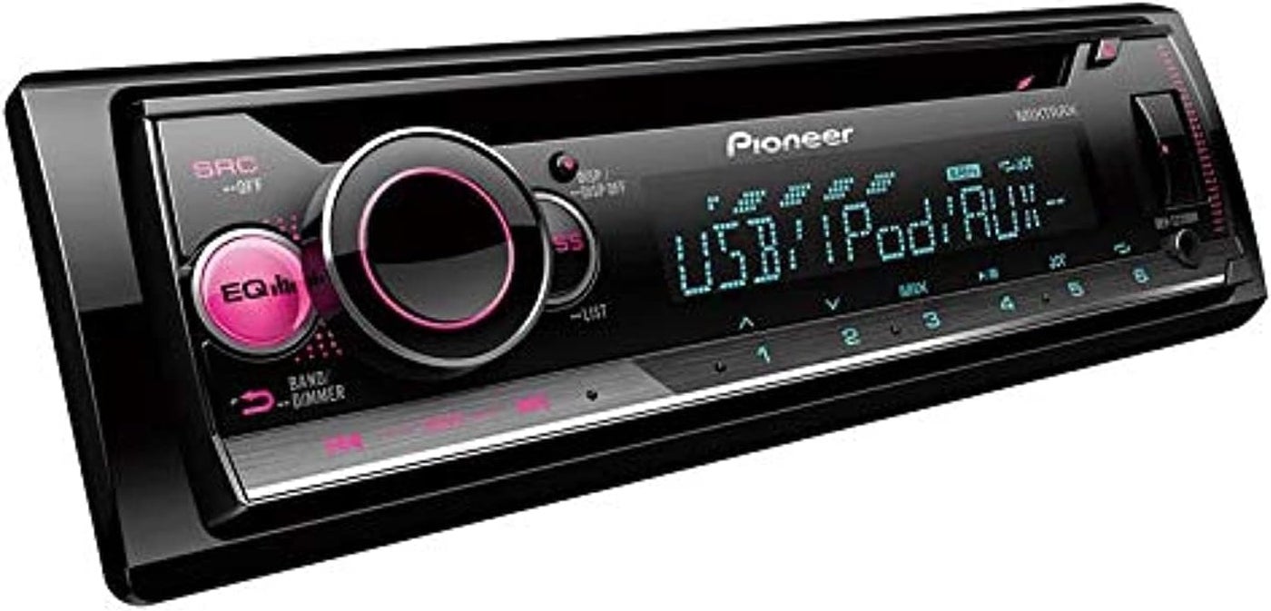 Pioneer DEH-S2250UI Single-DIN CD Receiver with…