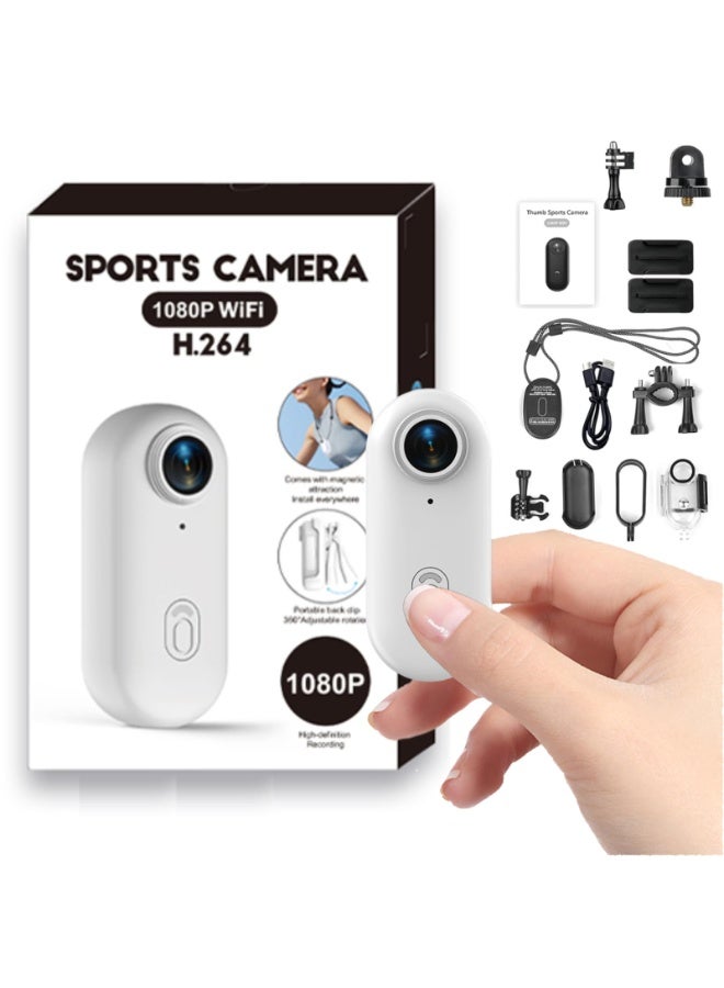 1080P Wearable Mini Action Camera with EIS, 120° Wide…