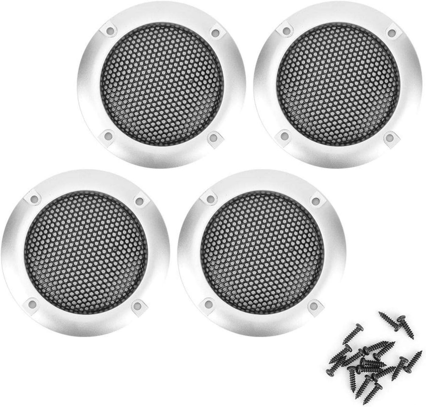 Compare Speaker Grille, 4pcs 2inch Audio Speaker Grille Protective Decorative Audio Speaker Mesh GrilleSilver at KSA Price