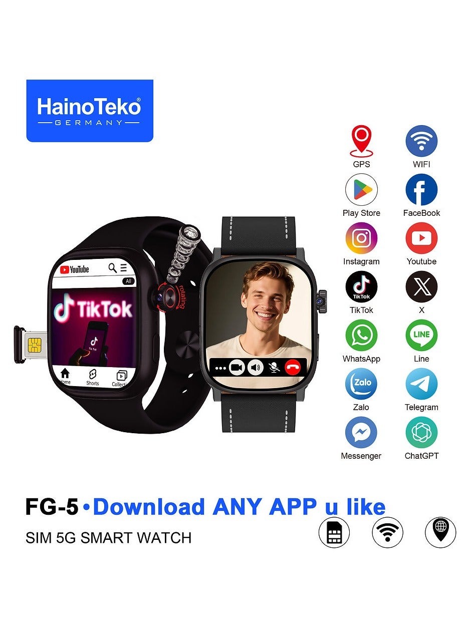 Haino Teko FG-5 5G Android Smart Watch with SIM…