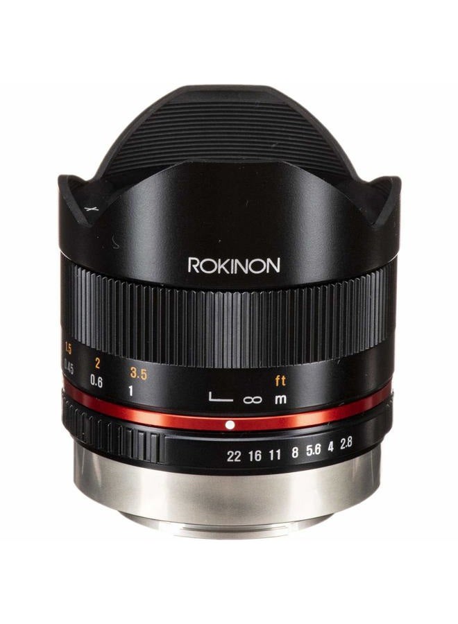 8mm F2.8 UMC Fisheye II (Black) Lens for…