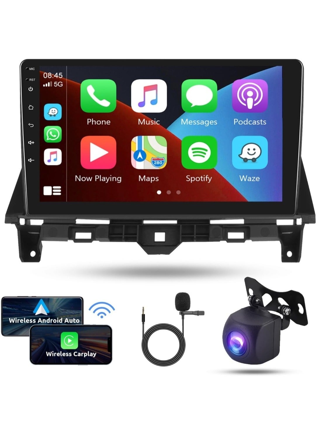 Compare Android Car Stereo For Honda Accord 8th 20082013 4GB RAM Support Apple Carplay Android Auto Wireless QLED Touch Screen Fast Interface Quick Boot AHD Camera Included SIM Card Bluetooth USB Video at KSA Price