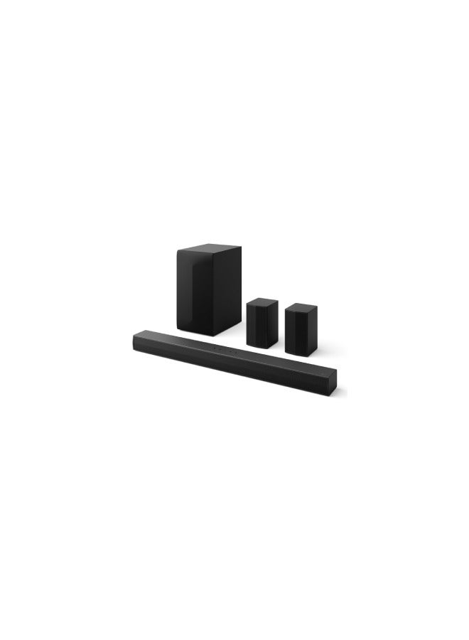 Compare Soundbar S65TR 5.1 Ch 600W Powerful surround sound with Wireless subwoofer and Rear speaker Dolby Digital S65TR Black at KSA Price