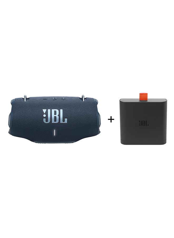 Compare Xtreme 4 Portable Waterproof Speaker And Battery 400 Combo For Non Stop Party, JBLXTREME4BLUUK+JBLBATTERY400 Blue at KSA Price