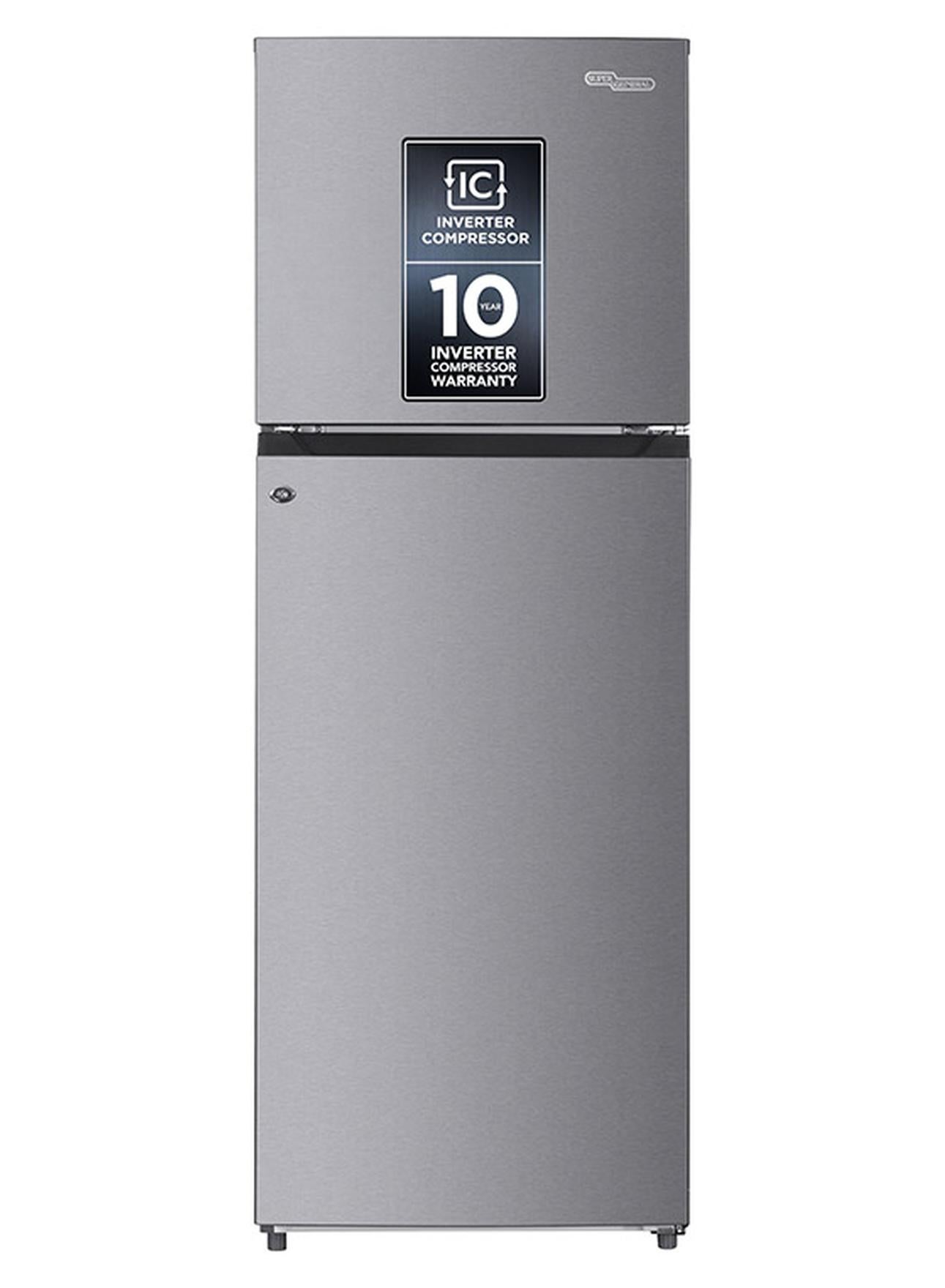 Compare 410L Gross &333L Net Capacity Top Mount Double Door Refrigerator with Dual Inverter Compressor, Total No Frost and LED Lighting SGR415IE Inox at KSA Price