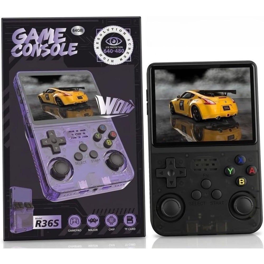R36S Retro Handheld Game Console - 64GB Portable…
