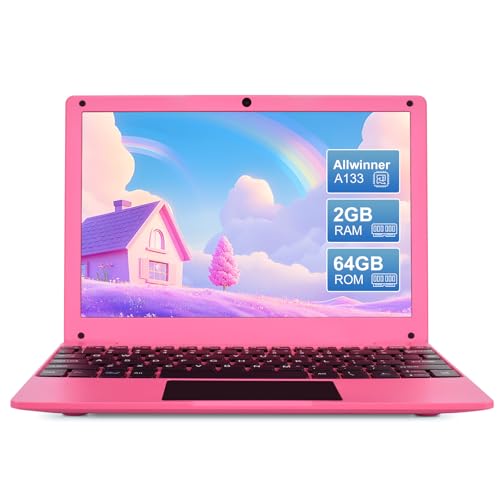 Compare ZHAOHUIXIN Mini 10.1 inch Android 12 Laptop Computer, Portable Small Netbook Computer with Allwinner A133 CPU Android 12 OS 2GB RAM 64GB EMMC HD IPS Screen 1280x800 Pixel 0.3MP CameraPink at KSA Price