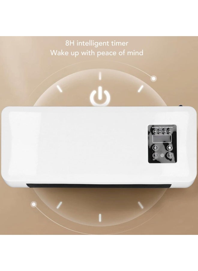 Compare Wall Mounted Air Conditioner & Heater, Quiet Wall AC & Heater Combo with Remote Control for Room| Kitchen| Office Desk| Bedroom| Camping at KSA Price