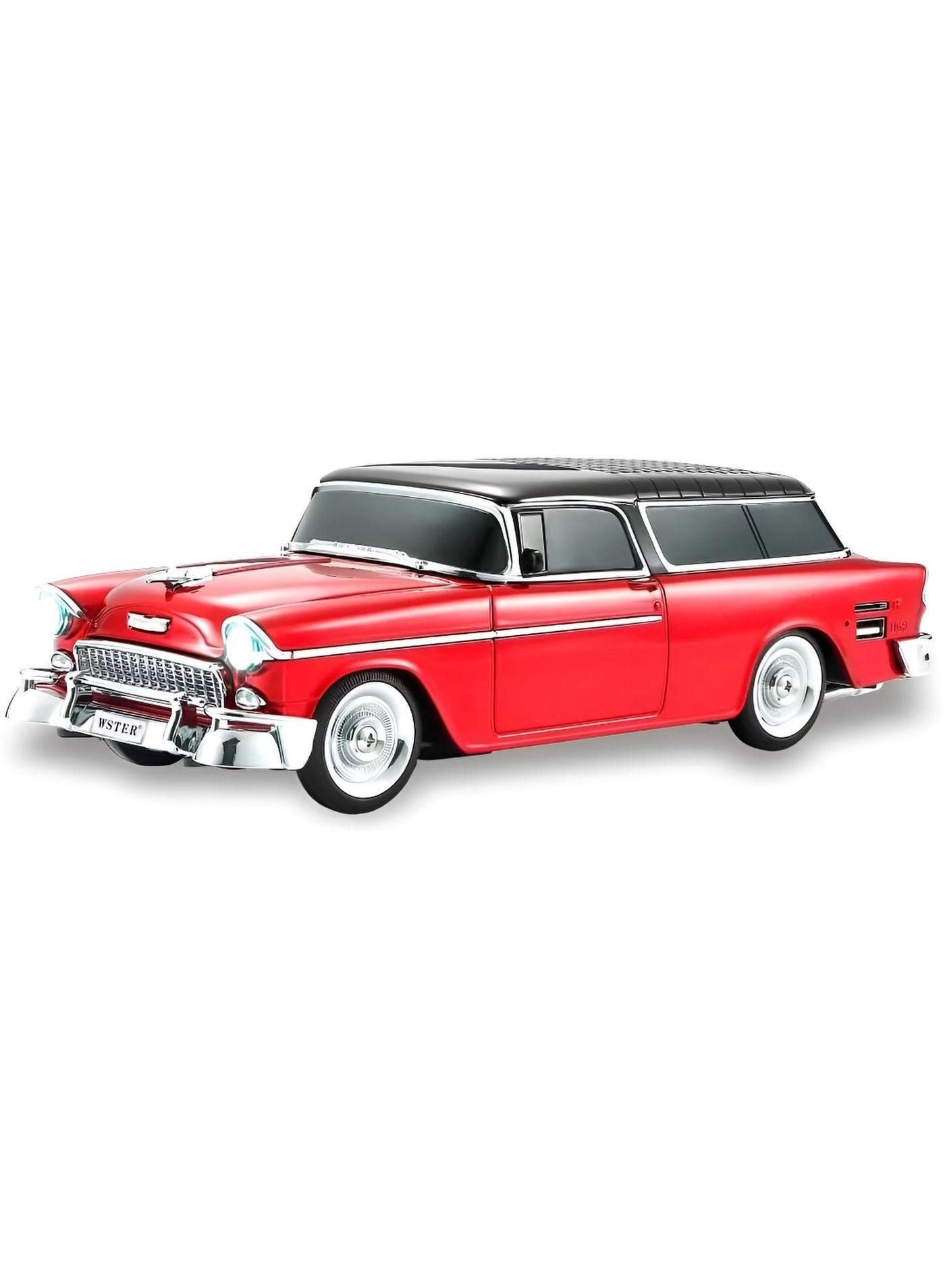 Compare WSTER WS1955 Retro Car Bluetooth Speaker – 10W Loud Sound, USBTFFMAUX Support – Classic Wagon Design at KSA Price