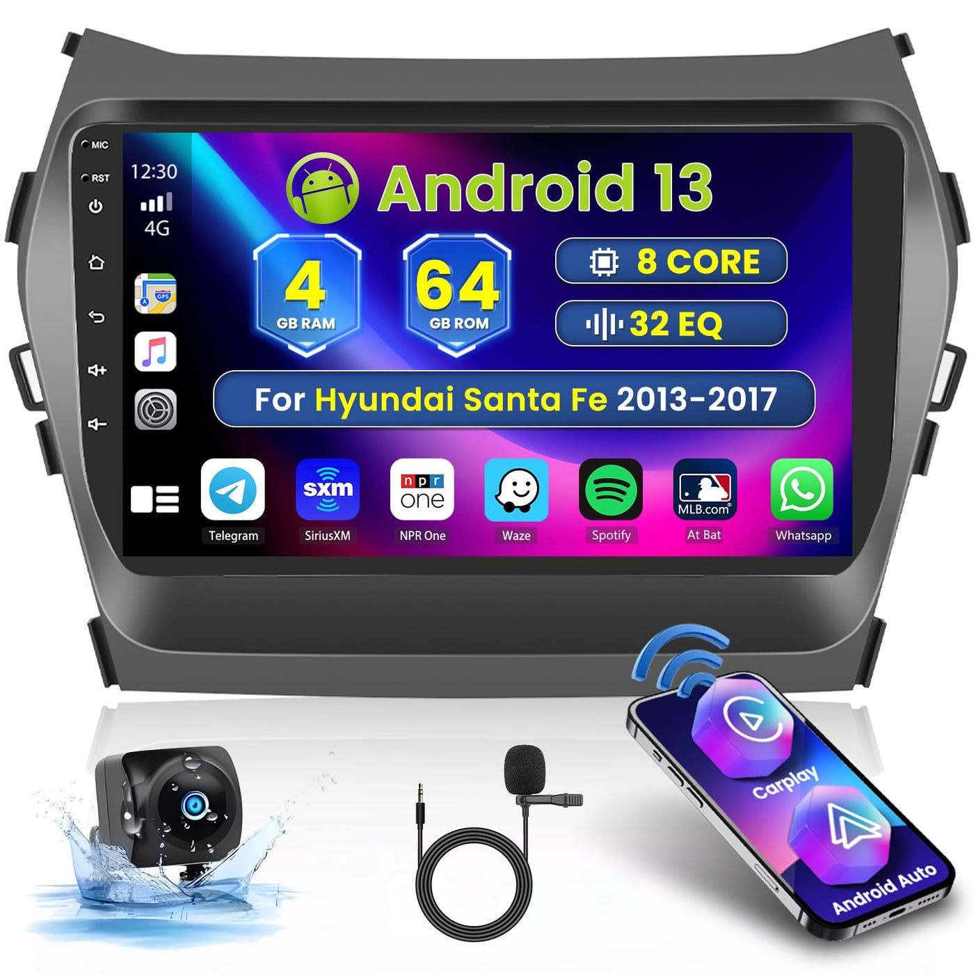 Roinvou 8 Core 4G64G for Hyundai Santa Fe…