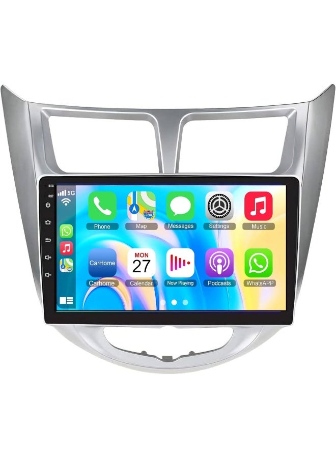 Compare Fit Hyundai ACCENT Car Stereo Accent Android Screen 20122017 With Apple Carplay Android Auto Wireless WiFi DSP FM&AM BT AHD Camera Included Fast QLED 4+32GB Carplay 8CORE at KSA Price